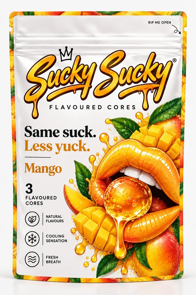 Mango flavoured cores pouch